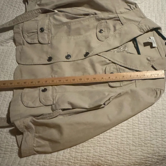 Anne Taylor Loft Khaki Women’s Button Down Jacket Sz M - Picture 11 of 11